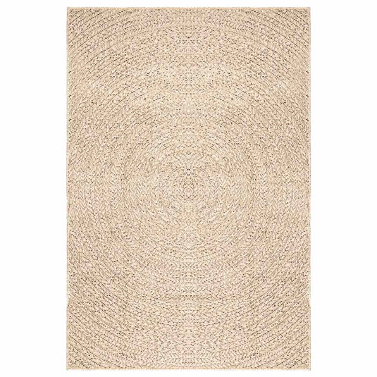 Vidaxl vloerkleed zizur beige binnen en buiten 160x230 cm jute look