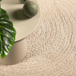 Vidaxl vloerkleed zizur beige binnen en buiten 240x340 cm jute look