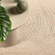 Vidaxl vloerkleed zizur beige binnen en buiten ø 90 cm jute look