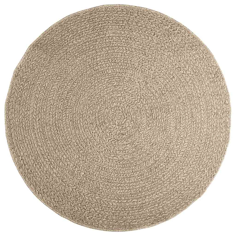 Load image into Gallery viewer, Vidaxl vloerkleed zizur beige binnen en buiten ø 160 cm jute look
