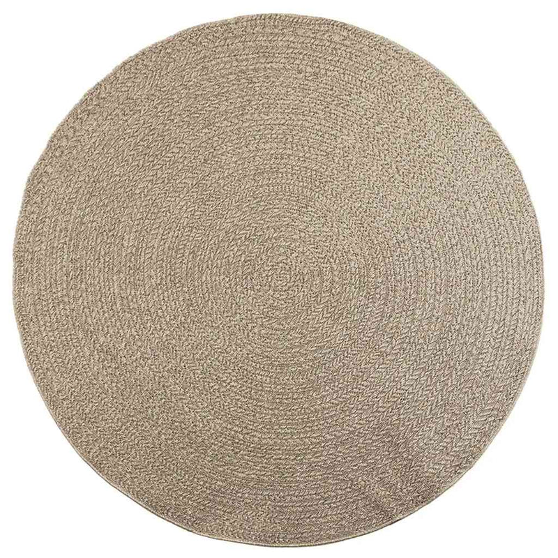 Load image into Gallery viewer, Vidaxl vloerkleed zizur beige binnen en buiten ø 200 cm jute look
