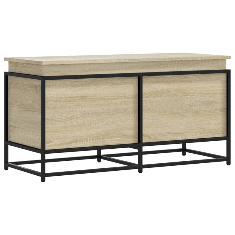 Afbeelding laden in galerijviewer, Vidaxl opbergbox met deksel 100x40x51,5 cm bewerkt hout sonoma eiken
