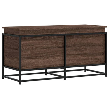 Vidaxl opbergbox met deksel 100x40x51,5 cm bewerkt hout bruin eiken