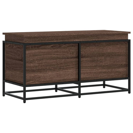 Vidaxl opbergbox met deksel 100x40x51,5 cm bewerkt hout bruin eiken