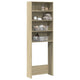 Vidaxl wasmachinekast 64x24x190 cm bewerkt hout en sonoma eikenkleurig