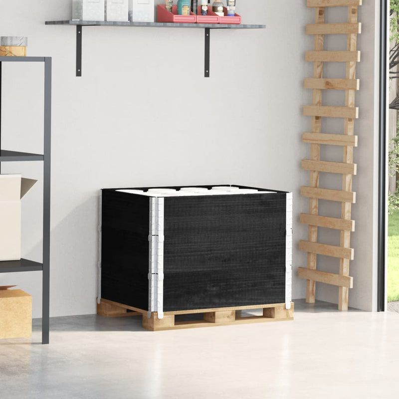 Load image into Gallery viewer, VidaXL Palletopzetranden 3 st 80x60 cm massief grenenhout zwart
