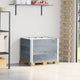 Vidaxl palletopzetranden 3 st 80x60 cm massief grenenhout grijs