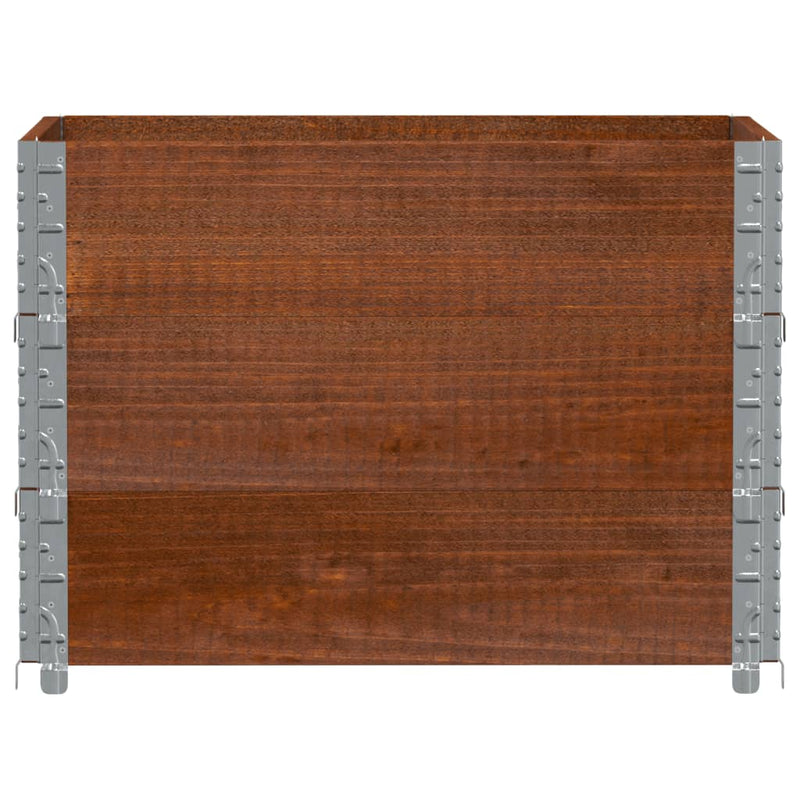 Load image into Gallery viewer, VidaXL Palletopzetranden 3 st 80x60 cm massief grenenhout bruin

