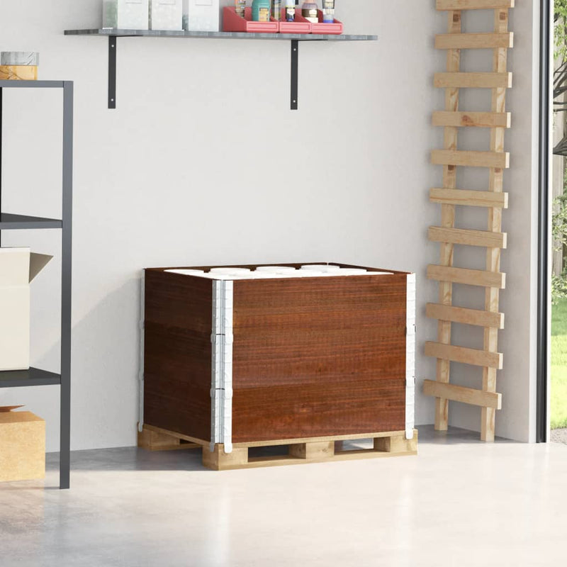 Load image into Gallery viewer, VidaXL Palletopzetranden 3 st 80x60 cm massief grenenhout bruin
