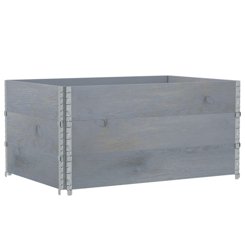 Load image into Gallery viewer, VidaXL Palletopzetranden 3 st 120x80 cm massief grenenhout grijs

