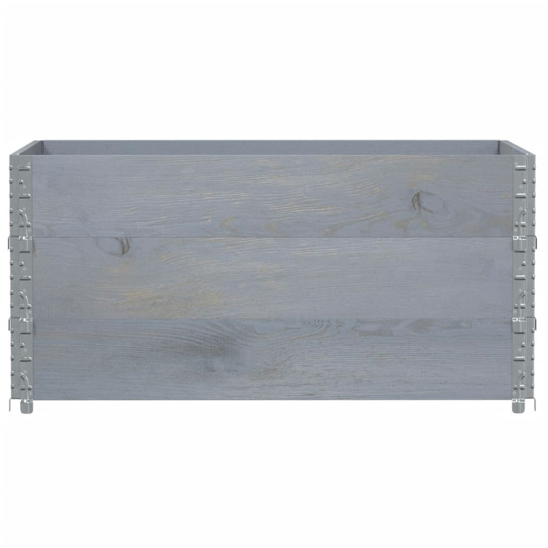 Load image into Gallery viewer, VidaXL Palletopzetranden 3 st 120x80 cm massief grenenhout grijs
