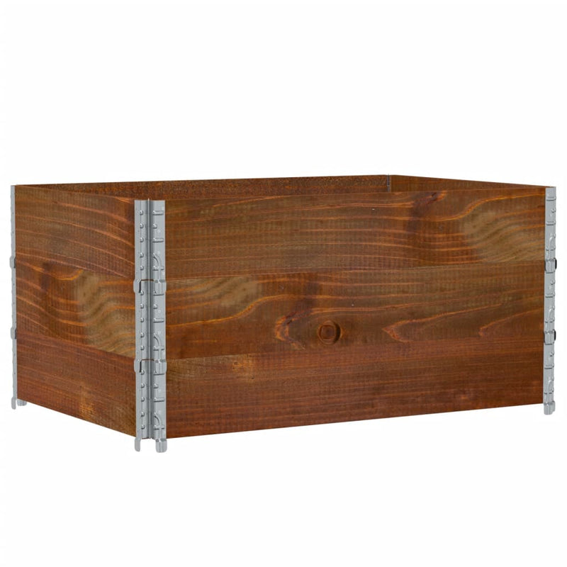 Load image into Gallery viewer, VidaXL Palletopzetranden 3 st 120x80 cm massief grenenhout bruin
