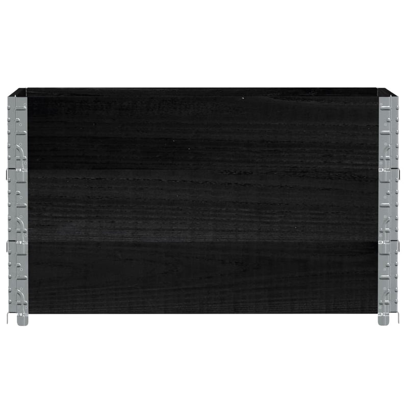 Load image into Gallery viewer, VidaXL Palletopzetranden 3 st 100x50 cm massief grenenhout zwart
