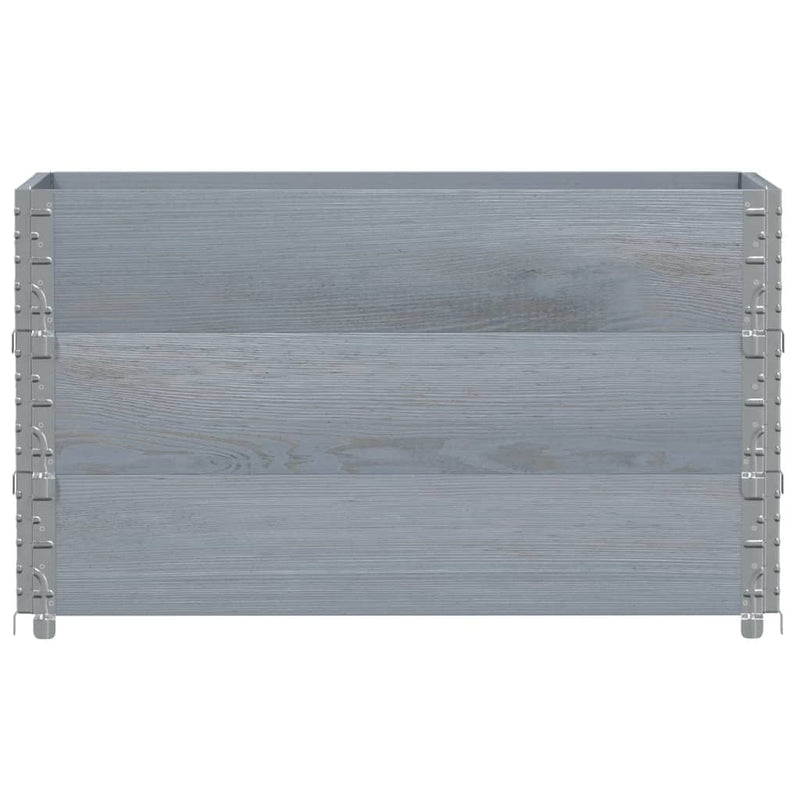 Load image into Gallery viewer, VidaXL Palletopzetranden 3 st 100x50 cm massief grenenhout grijs

