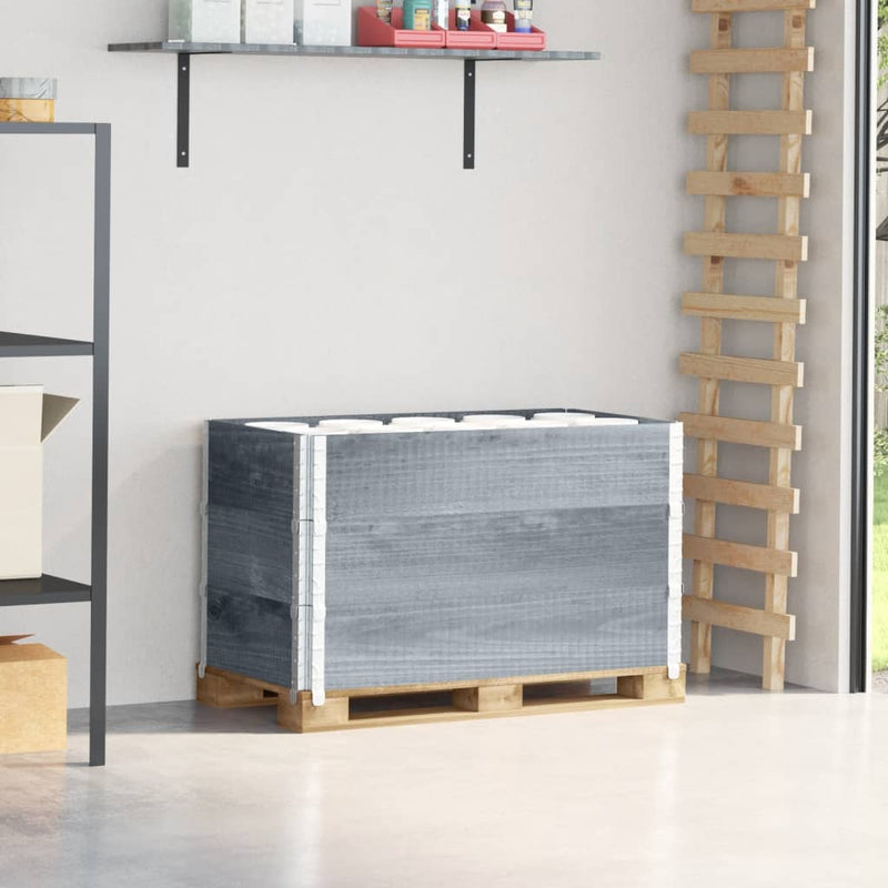 Load image into Gallery viewer, VidaXL Palletopzetranden 3 st 100x50 cm massief grenenhout grijs
