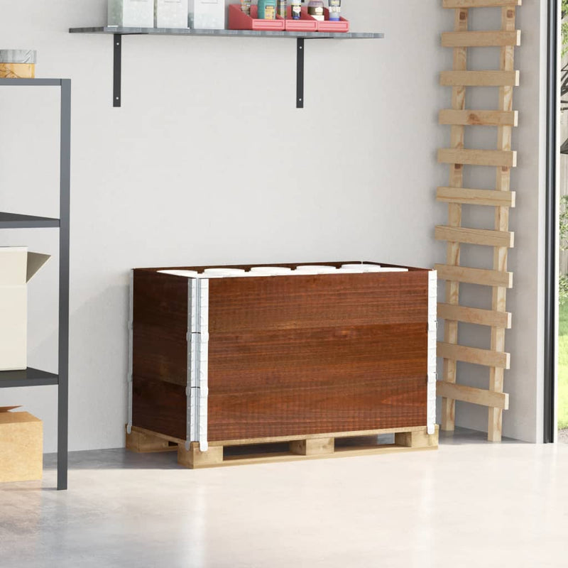 Load image into Gallery viewer, VidaXL Palletopzetranden 3 st 100x50 cm massief grenenhout bruin
