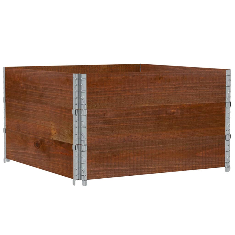 Load image into Gallery viewer, VidaXL Palletopzetranden 3 st 100x100 cm massief grenenhout bruin
