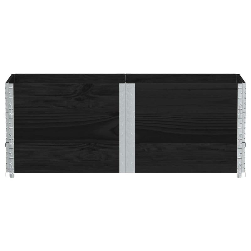 Load image into Gallery viewer, VidaXL Palletopzetranden 3 st 150x50 cm massief grenenhout zwart
