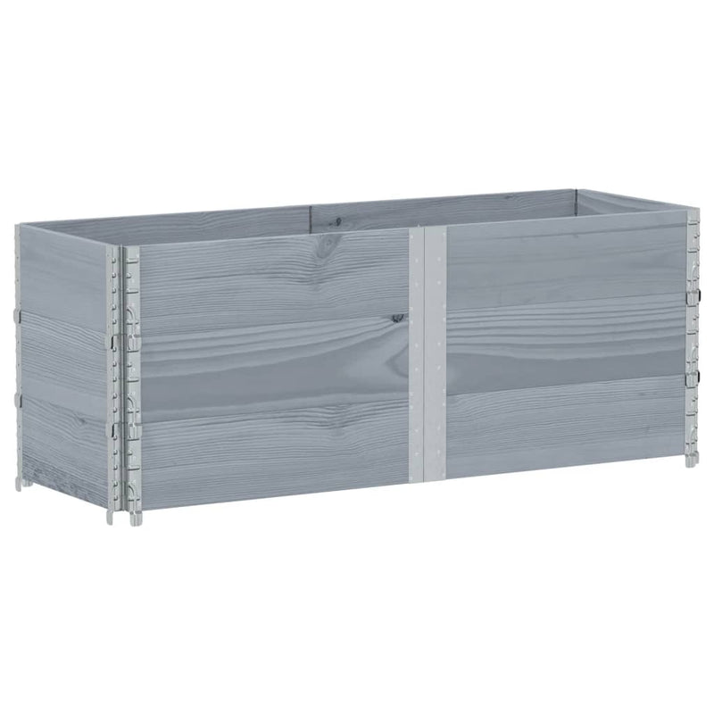 Load image into Gallery viewer, VidaXL Palletopzetranden 3 st 150x50 cm massief grenenhout grijs
