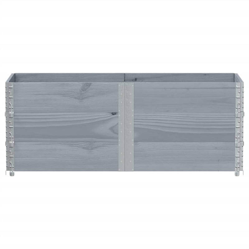 Load image into Gallery viewer, VidaXL Palletopzetranden 3 st 150x50 cm massief grenenhout grijs
