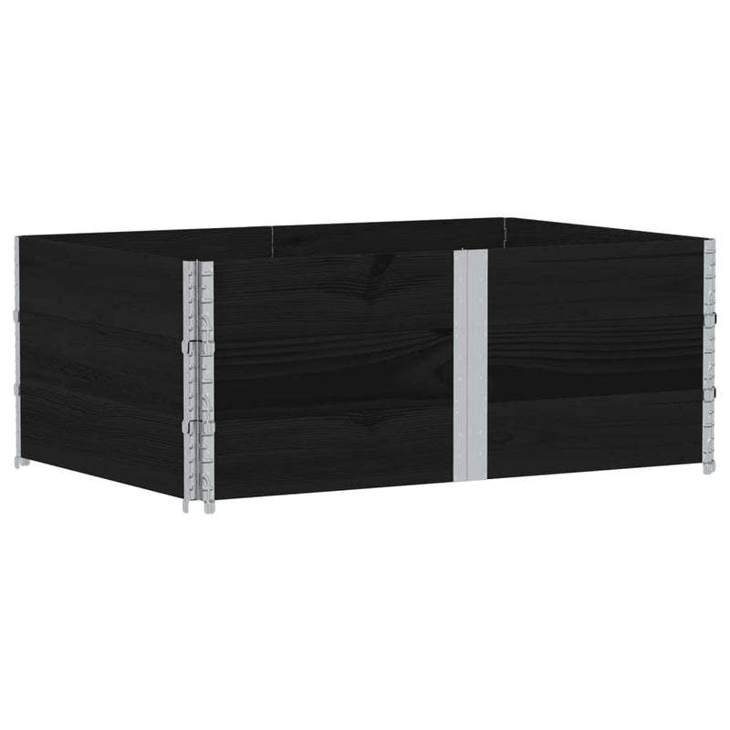 Load image into Gallery viewer, VidaXL Palletopzetranden 3 st 150x100 cm massief grenenhout zwart
