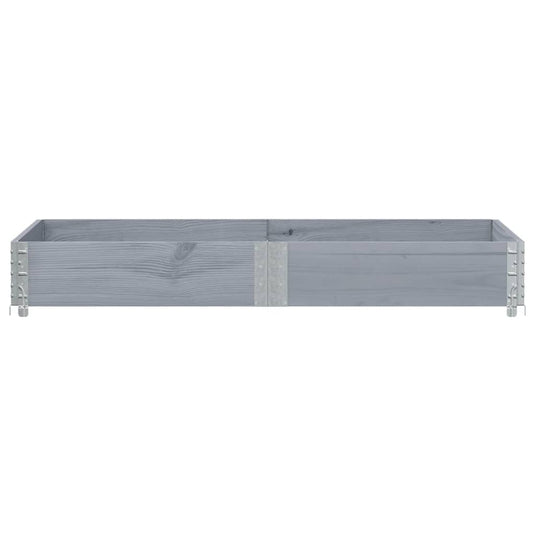 Vidaxl plantenbak 150x100 cm massief grenenhout grijs