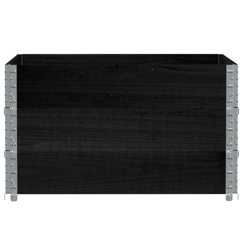 Load image into Gallery viewer, VidaXL Plantenbak 100x100 cm massief grenenhout zwart
