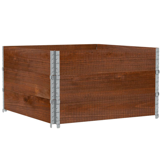VidaXL Plantenbak 100x100 cm massief grenenhout bruin