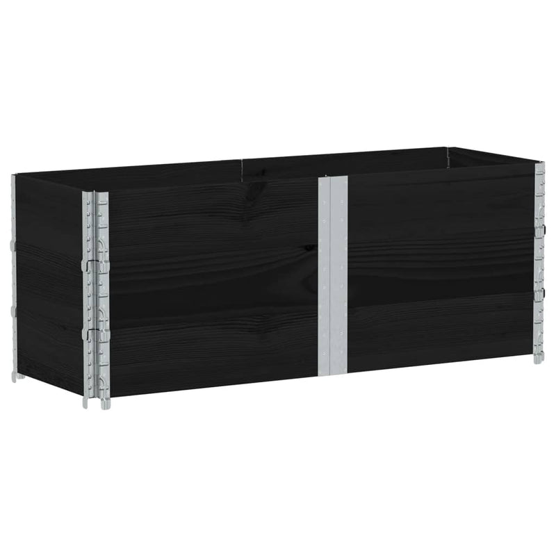 Load image into Gallery viewer, VidaXL Plantenbak 150x50 cm massief grenenhout zwart
