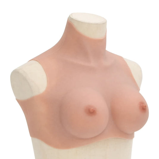 Vidaxl borstprothese d-cup silicone naturel