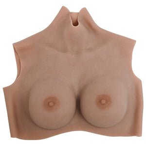 Vidaxl borstprothese d-cup silicone tan