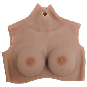Vidaxl borstprothese d-cup silicone tan