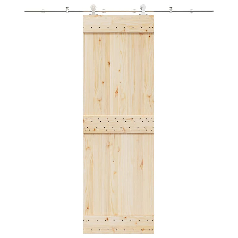 Load image into Gallery viewer, Vidaxl schuifdeur onderdelenset 200 cm roestvrij staal zilverkleurig
