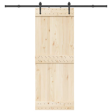 Vidaxl doos met onderdelen voor schuifdeur 213,5 cm staal zwart