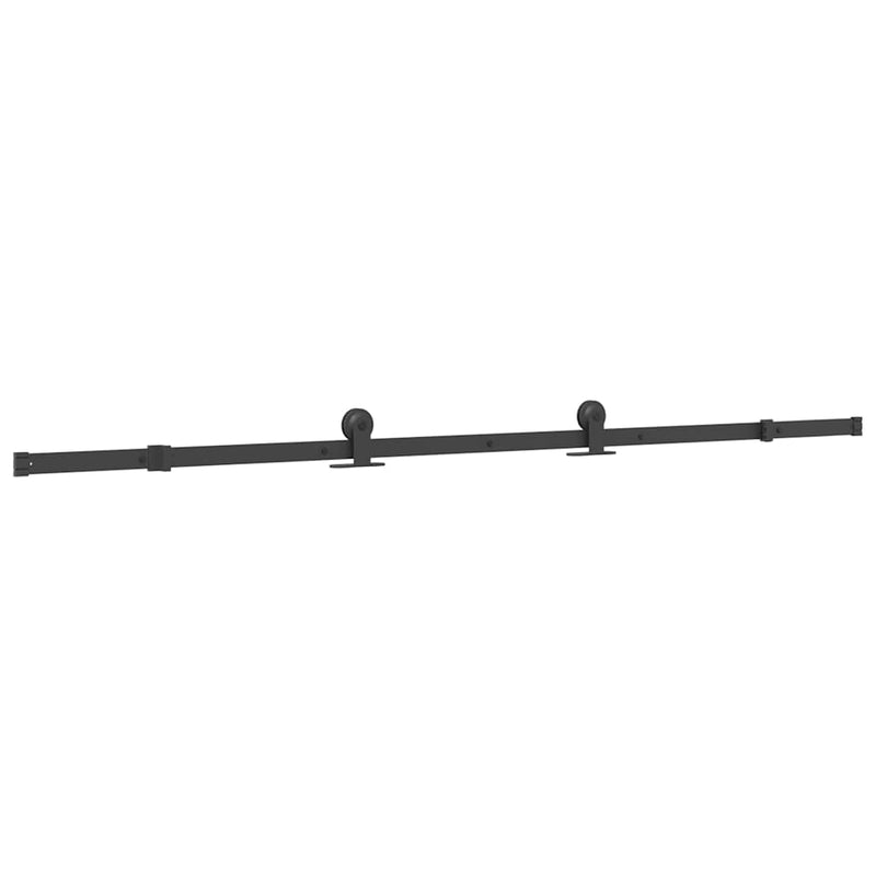 Load image into Gallery viewer, Vidaxl doos met onderdelen voor schuifdeur 213,5 cm staal zwart

