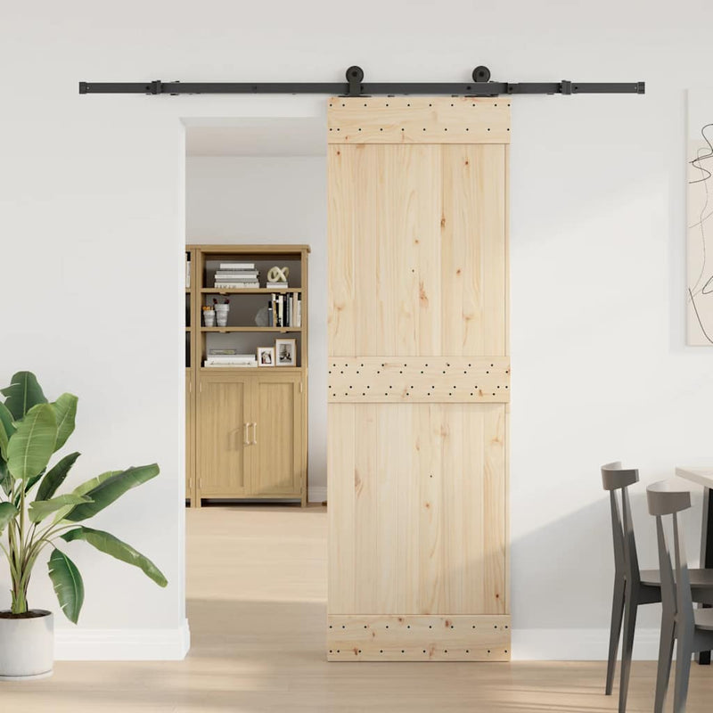 Load image into Gallery viewer, Vidaxl doos met onderdelen voor schuifdeur 213,5 cm staal zwart
