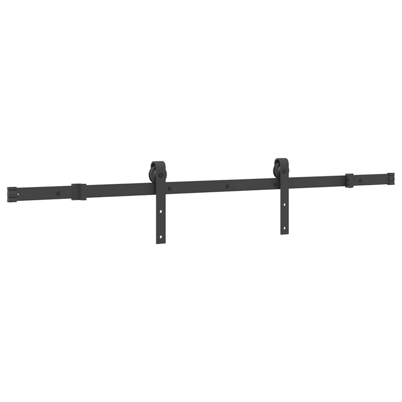 Load image into Gallery viewer, Vidaxl doos met onderdelen voor schuifdeur 152,5 cm staal zwart
