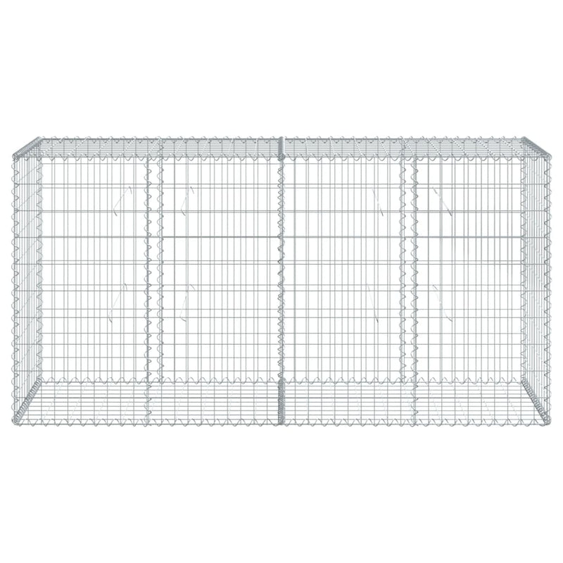 Load image into Gallery viewer, Vidaxl schanskorf 200x50x100 cm gegalvaniseerd ijzer zilverkleurig
