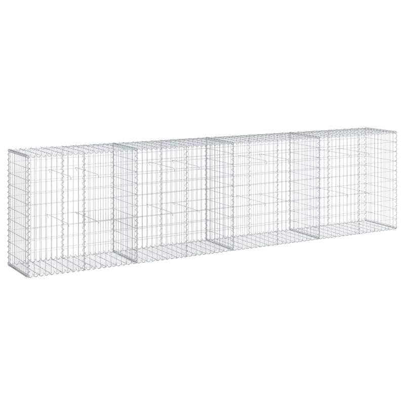 Load image into Gallery viewer, VidaXL Schanskorf 400x50x100 cm gegalvaniseerd ijzer zilverkleurig
