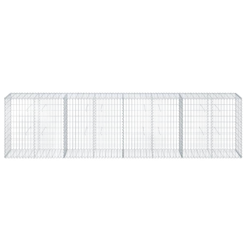 Load image into Gallery viewer, VidaXL Schanskorf 400x50x100 cm gegalvaniseerd ijzer zilverkleurig
