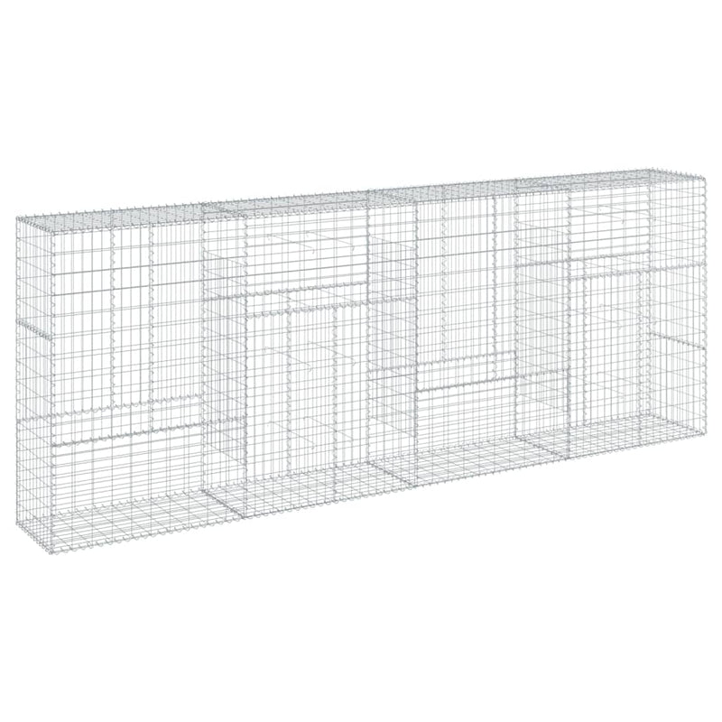 Load image into Gallery viewer, VidaXL Schanskorf 400x50x150 cm gegalvaniseerd ijzer zilverkleurig
