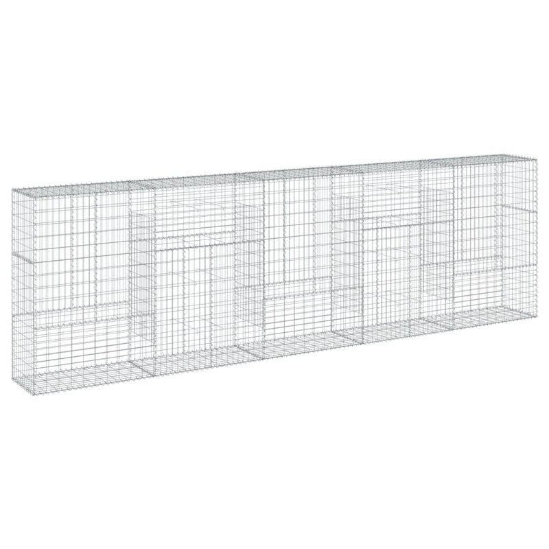 Load image into Gallery viewer, VidaXL Schanskorf 500x50x150 cm gegalvaniseerd ijzer zilverkleurig
