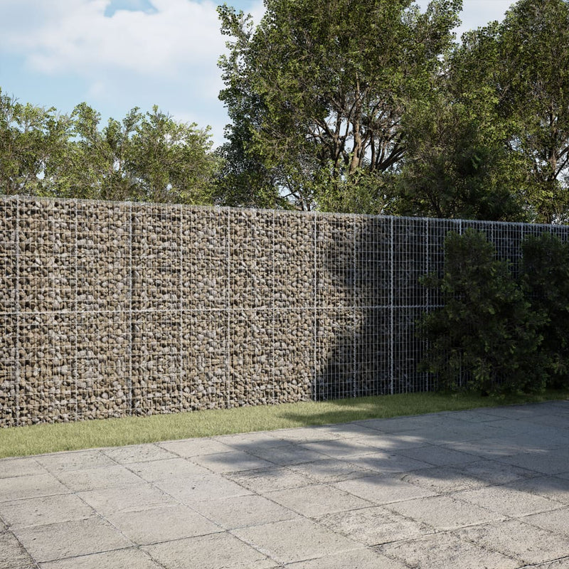 Load image into Gallery viewer, VidaXL Schanskorf 1000x50x200 cm gegalvaniseerd ijzer zilverkleurig

