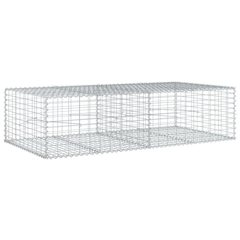 Load image into Gallery viewer, Vidaxl schanskorf 200x100x50 cm gegalvaniseerd ijzer zilverkleurig
