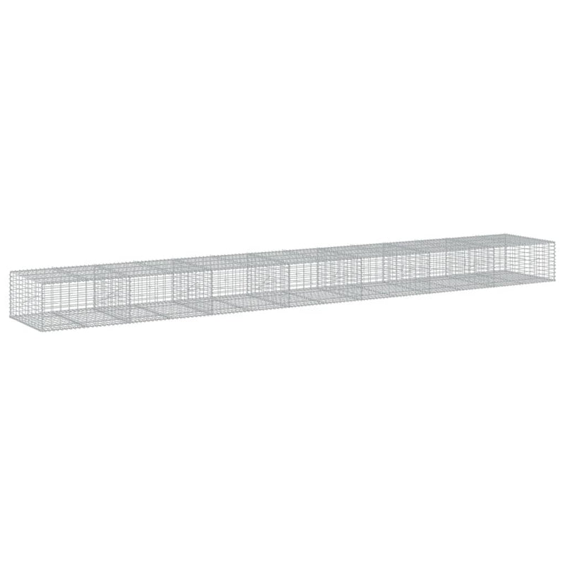 Load image into Gallery viewer, VidaXL Schanskorf 700x100x50 cm gegalvaniseerd ijzer zilverkleurig
