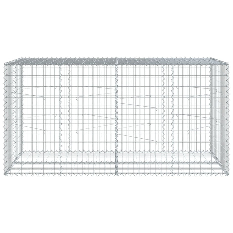 Load image into Gallery viewer, VidaXL Schanskorf 200x100x100 cm gegalvaniseerd ijzer zilverkleurig
