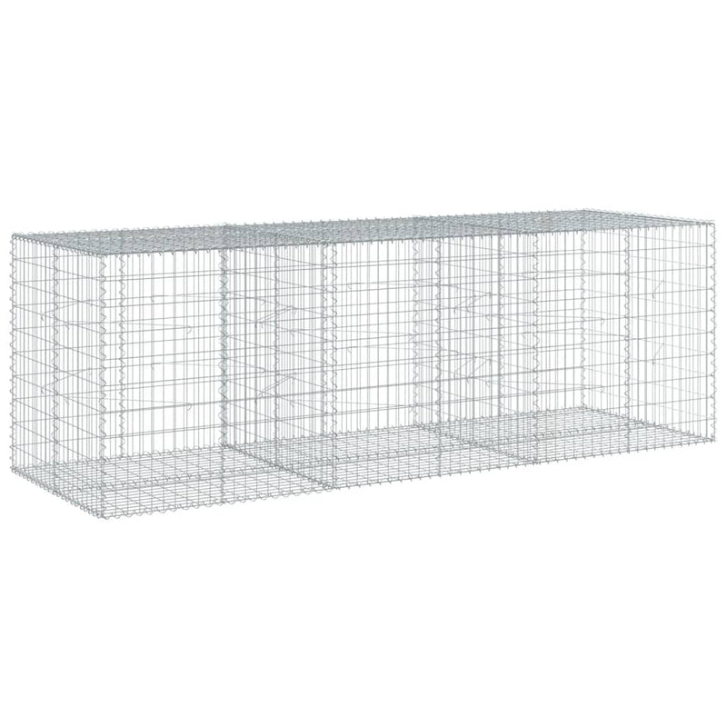 Load image into Gallery viewer, VidaXL Schanskorf 300x100x100 cm gegalvaniseerd ijzer zilverkleurig
