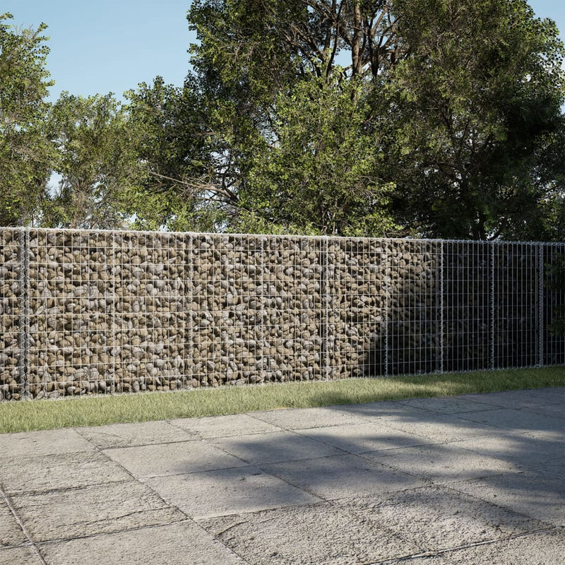 Load image into Gallery viewer, VidaXL Schanskorf 1100x100x100 cm gegalvaniseerd ijzer zilverkleurig
