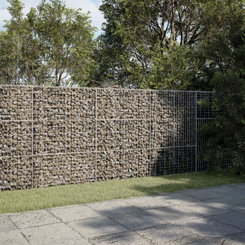 Load image into Gallery viewer, VidaXL Schanskorf 300x100x150 cm gegalvaniseerd ijzer zilverkleurig
