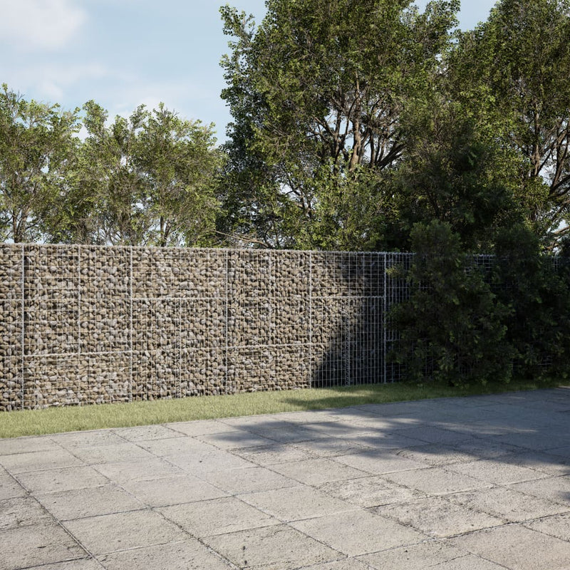 Load image into Gallery viewer, VidaXL Schanskorf 600x100x150 cm gegalvaniseerd ijzer zilverkleurig
